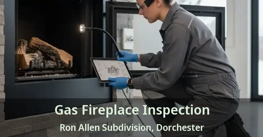 Gas Fireplace Inspection Ron Allen Subdivision, Dorchester - ON