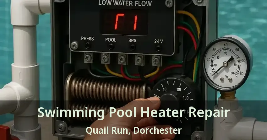 Swimming Pool Heater Repair Quail Run, Dorchester - ON